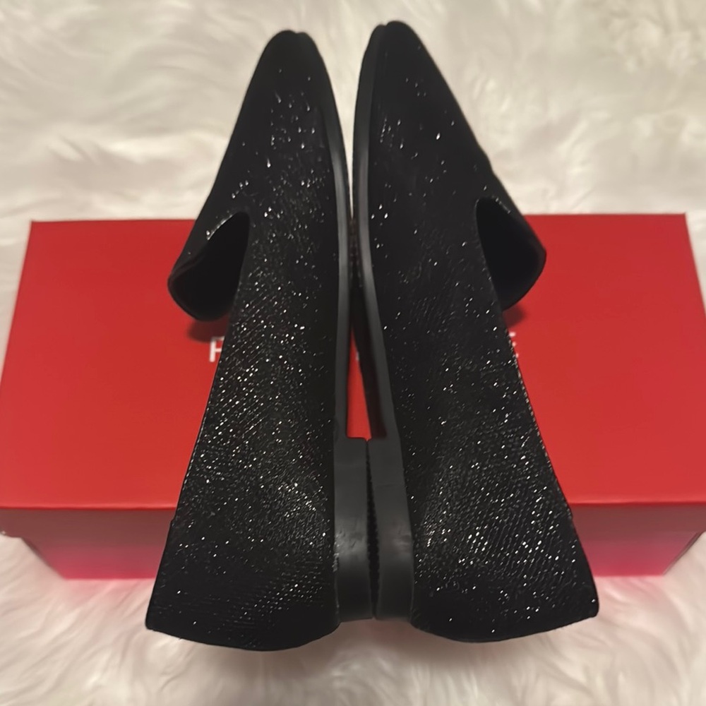Rampage Black Glitter Loafers - Picture 8 of 9
